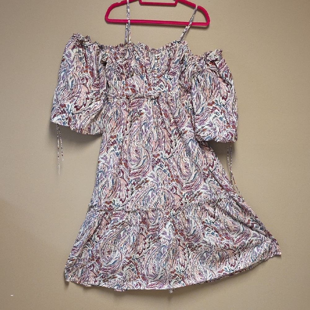 House of Harlow 1960 Abstract Print Dress
